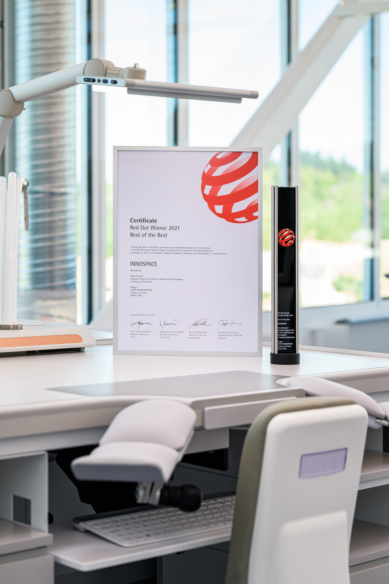 innospace red dot design award bst of the best winner